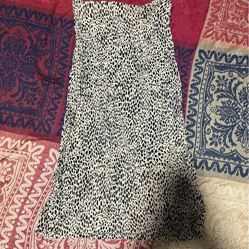 Brandy Melville animal print mid length skirt